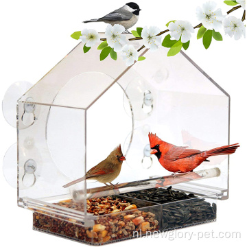 Sterke zuigbekers Window Bird House Feeder